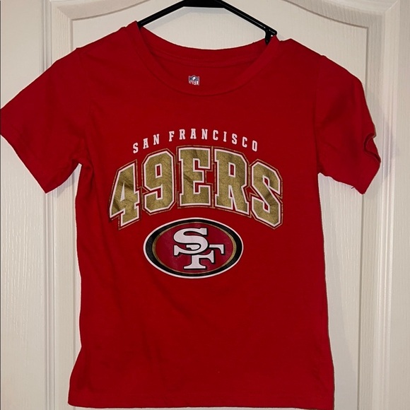 San Francisco 49ers Kids Red T-Shirt boys 8 - Picture 1 of 2